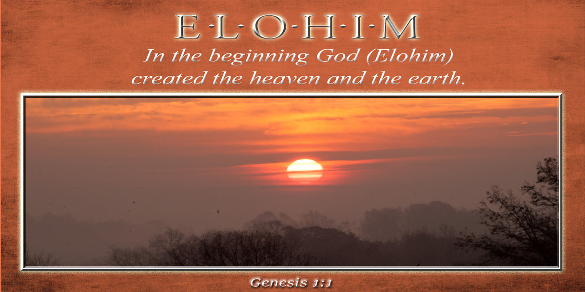 Hebrew Names of God - ELOHIM