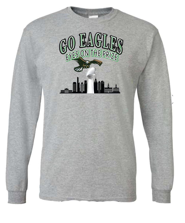 Philly 'GO EAGLES' Super Bowl long sleeve T-shirt